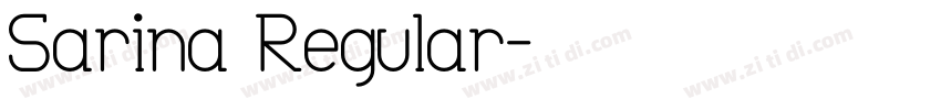 Sarina Regular字体转换